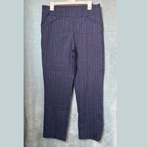 Alia Blue/purple Pinstripe Pants
